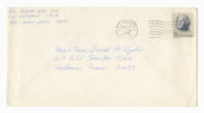 Handwritten envelope addressed to Mr. & Mrs. David F. Ryder postmarked February 15, 1966