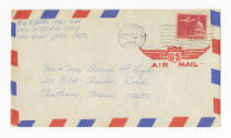 Handwritten envelope addressed to Mr. & Mrs. David F. Ryder postmarked April 15, 1966
