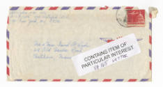 Handwritten envelope addressed to Mr. & Mrs. David F. Ryder postmarked June 27,1966 with a stic…