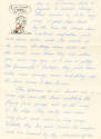 Handwritten letter on Peanuts cartoon stationery addressed to "Mom & Dad" dated August 10, 1966…