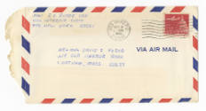 Handwritten envelope address to Mr. & Mrs. David F. Ryder postmarked November 9, 1966