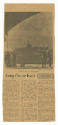 Printed newspaper clipping titled "Long Cruise Ends" with a black and white photograph of Intre…
