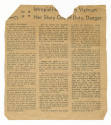Partial newspaper clipping titled "Intrepid [illegible] Vietnam Her Story One of Duty, Danger"