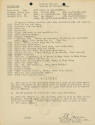 Typed USS Intrepid schedule titled Plan of the Day for February 15, 1944