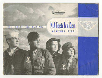 Soft covered booklet about a Naval Recruitment Training Center titled N A Tech Tra Cen, Memphis…