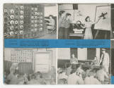 Page in Naval Recruitment Training Center booklet with black and white photographs of training …