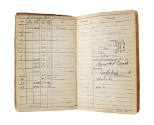 Page from Norwald Quiel's Aviators Flight Log Book dated February 1945