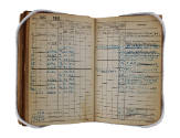 Page from Norwald Quiel's Aviators Flight Log Book dated August 1950