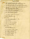 Printed Bombing Procedures list