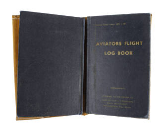 Blue hardcover Aviator's Flight Log Book