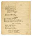 Printed song lyrics with the first one including "Pickens" 