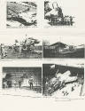 Printed photocopy of six photographs of the F-4H Phantom on Intrepid's flight deck