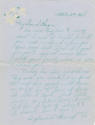Handwritten letter to "My dearest Wayne" from Shirley dated October 29, 1956