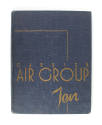 Navy blue hardcover yearbook for Carrier Air Group Ten