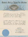 Printed Aircrewman Course certificate for Lyle Edwin Ball from United Stated Naval Air Station …