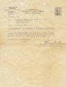 Typed memorandum to Lieutenant (jg) Donald E. Freet from P.G. Nichols, Assistant Chief of Staff…