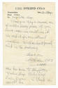 Handwritten memorandum to Ship Fitter Shop from chief master-at-arms