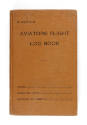 Orange hardcover book titled "Aviator's Flight Log Book" for Edward A. Ritter