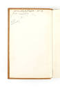 Inside front cover of Aviators Log Book that reads "Lt(jg) Ed A. Ritter - VF-18"