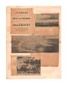 Scrapbook page with four newspaper clippings depicting the November 25, 1944 kamikaze attack on…